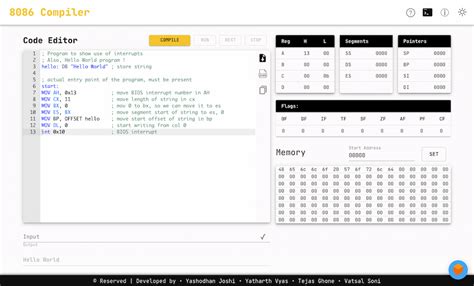 online emulator 8086|Online 8086 EMULATOR .